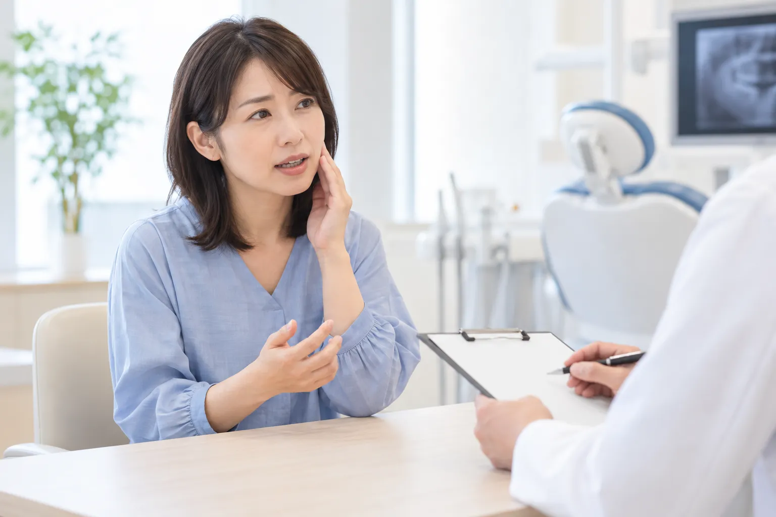 歯科検診の様子